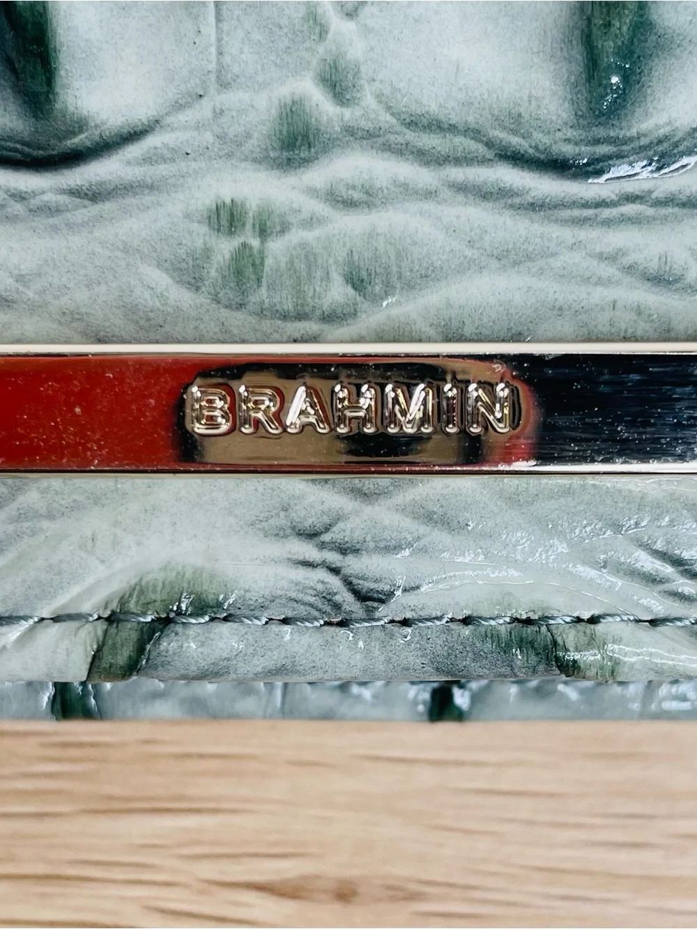 Brahmin glossy croc